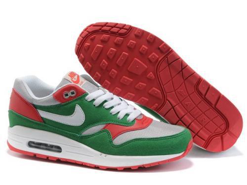 Nike Air Max 1 Men Green Red Running Shoes Sweden